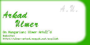 arkad ulmer business card